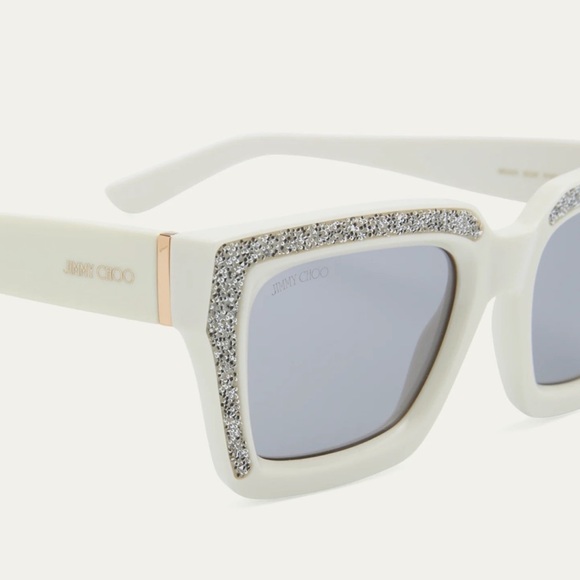 JIMMY CHOO Swarowski Crystal Authentic Panel Plastic Rectangle - Picture 2 of 5